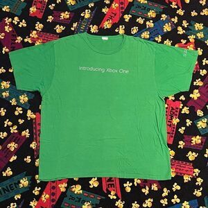 ’13 Introducing XBOX One Official Launch Promo Green Tee Shirt / Size L